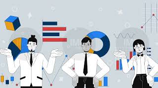 Team collaboration on analytics 2D mixed media animation