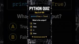 Python Quiz | Day 2 of 100
