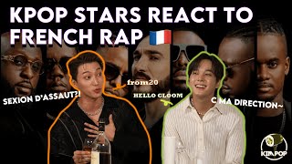Kpop idols REACTION to French rap music | from20 & Hello Gloom