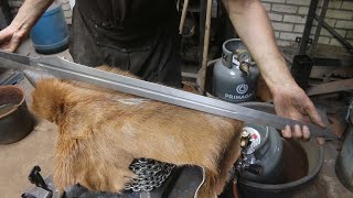 Forging a Witcher 3 silver sword, part 2, heat treatment.