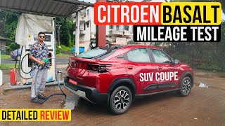 2024 Citroen Basalt SUV (Tata Curvv Rival) Mileage Test \u0026 Review - Priced From Rs. 7.99 Lakh