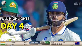 India Vs Australia WTC Final Test Day 4 Highlights | Ind Vs Aus Full match Highlights, Kohli Rahane