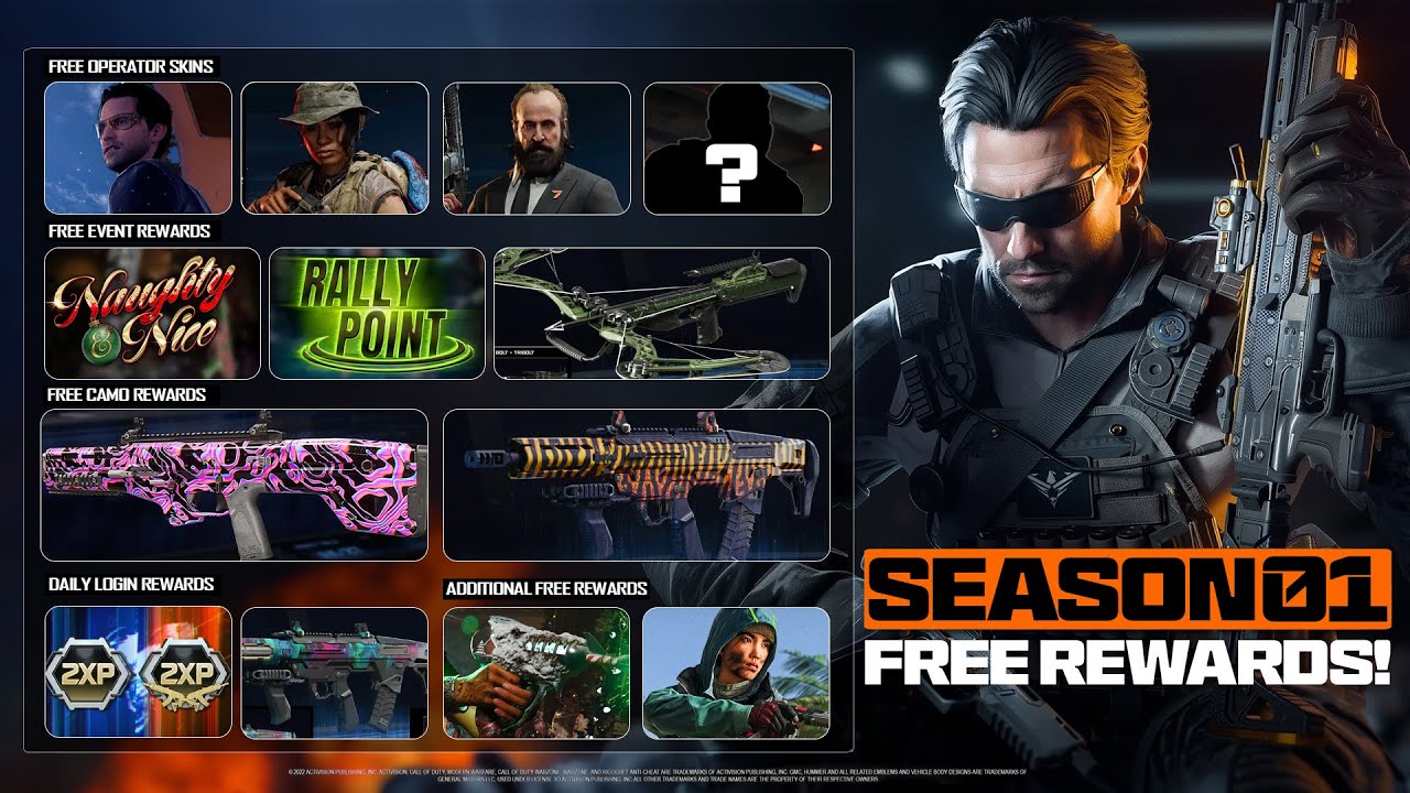 Claim 100 Free Black Ops 7 Season 1 Rewards Free Operators Animated