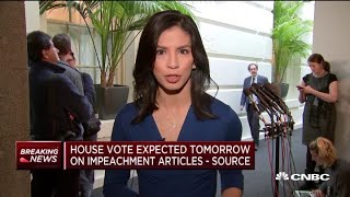 House expected to vote Wednesday on articles of impeachment