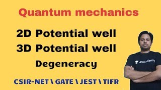 2D and 3D Potential well and Degeneracy | Quantum Mechanics |POTENTIAL G