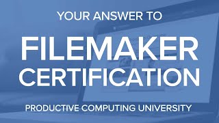 FileMaker Certification Preparation Courses and Training