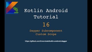 16 Dagger Subcomponent, Custom Scope
