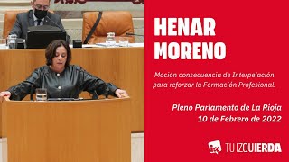 Henar Moreno en defensa de una Formación Profesional, pública y de calidad.