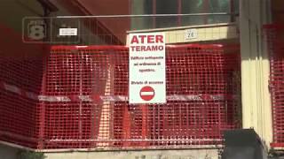 Teramo - ATER, lenzuolata per la ricostruzione