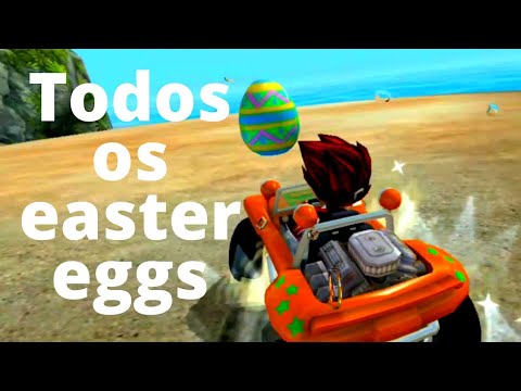 Todos Os Ovos (Easter Eggs) Do Beach Buggy Racing. - YouTube