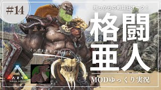 【ARK】Pyria 強面の格闘家！オークファイターをテイム！ミニボスアーチデーモンを漁夫の利で討伐！？MOD ARK  Pyria攻略【ゆっくり実況】#014