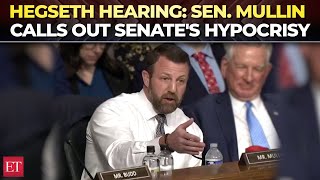 Hegseth hearing: When Sen Mullin pulls up Virginia's Dem Senator over allegations, calls it a 'joke'