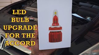 2007 Accord gets Boslla B1 Led Bulbs Upgrade. How to polish your headlights.