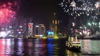 香港2015年新年カウントダウン花火  HongKong.Countdown Fireworks