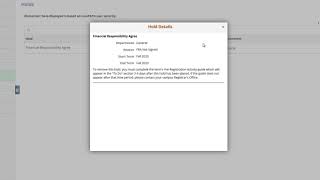 Getting information on a Lionpath Hold