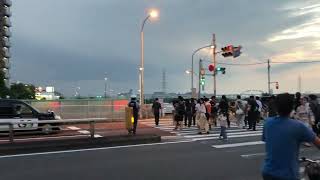 東京・足立区 足立花火大会 雷雨 中止 2024.7.20 18:48