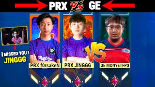 PRX f0rsakeN \u0026 PRX Jinggg Playing Together Against GE monyetFPS in immortal Lobby Ranked | Valorant