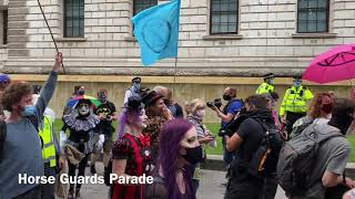 XR Parliament SQR September 2020 Clowns and Samba