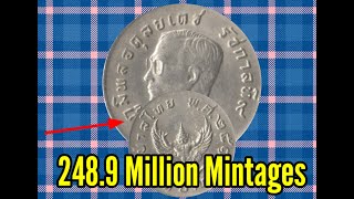 248.9 Million of Mintages.1974 1 Baht Thailand#thailand#philippines#collection ALEJANDRO BELGA TV