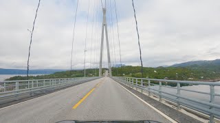 Driving in Norway - Narvik to Bjerkvik E6 - 4K60