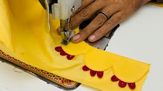 Unique and Very Easy Kurti Neck Design Cutting and Stitching