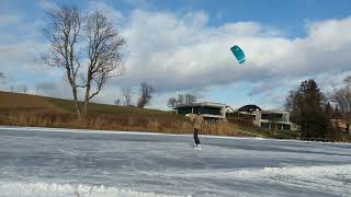 Ice-kiting mit Skymonkey Windtrainer 3.3