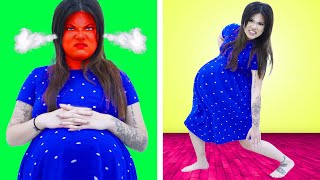 15 I AM PREGNANT SITUATIONS! AWKWARD MOMENTS WOMEN CAN RELATE TO | PREGNANCY HACKS