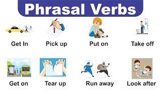 English Vocabulary Phrasal verbs with sentences listen & practice English improve with guru