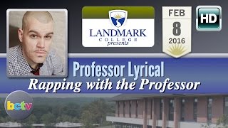 Professor Lyrical, 'Rapping with the Professor' 2/8/16 at Landmark College