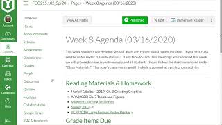 Remote Learning Crash Course Part 3: Canvas Example