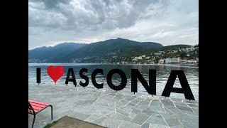 ASCONA Switzerland Tessin Ticino Walk along the beautiful and legendary Lake  Promenade in May 2023