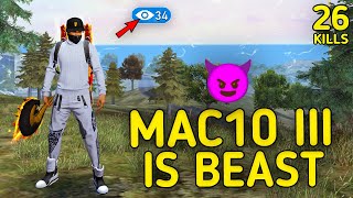 SOLO VS SQUAD || MAC10 III IS BEAST🔥!!! DESTROYING ENEMIES WITHIN A SECOND😱 || 99% HEADSHOT INTEL I5