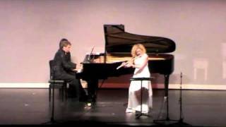 Poulenc  Flute Sonata 2nd Movt Jane Rutter flute. Pascal Roge piano 2010