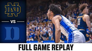 Notre Dame vs. Duke  Game Replay | 2023-24 ACC Men's Basketball