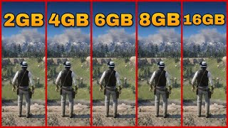 RDR 2 - RAM COMPARISON 2GB VS 4GB VS 6GB VS 8GB VS 16GB