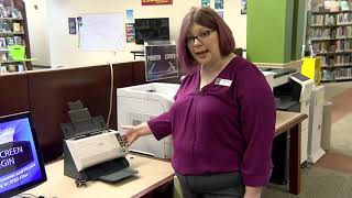 Scanners at the Kenosha Public Library