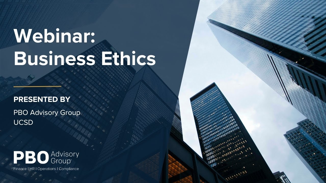 Webinar Business Ethics Youtube