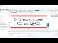 Difference Between SQL and MySQL | SQL Interview Questions and Answer