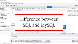 Difference Between SQL and MySQL | SQL Interview Questions and Answer