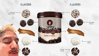 NEW TALENTI COOKIES \u0026 CREAM GELATO LAYERS | Reviews with the Blond