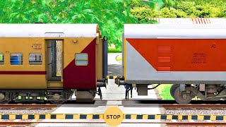 ICF UTKRISHT COUPLING LHB PARCEL VAN | BUMPY RAILROAD | Train Simulator | Railworks | NTG GAMING