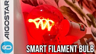 AIGOSTAR Smart Led RGB+W Filament Bulb WiFi Alexa / Google Home