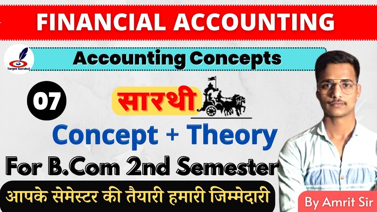 Financial Accounting Part 7 Accounting Concepts, Conventions And ...