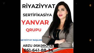 Sertifikasiya Riyaziyyat Yanvar qrupu(051-641-88-34)