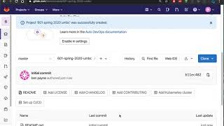 gitlab create project and upload file