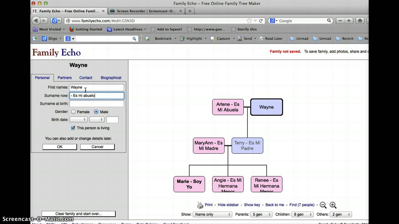 Family Trees Using Family Echo - YouTube