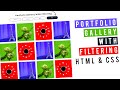 Portfolio Gallery With Filtering Category | HTML5 & CSS3 | No Javascript