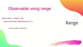 Observable Using Range