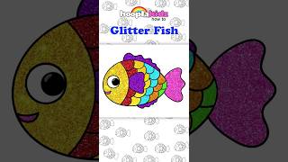 How to Draw Easy Glitter Fish #shorts - Drawing and Coloring for Kids #drawing #forkids #artforkids