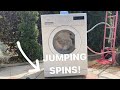 Stress test: BIG LOAD wash WITHOUT shocks in Whirlpool! (Gone JUMPING!)